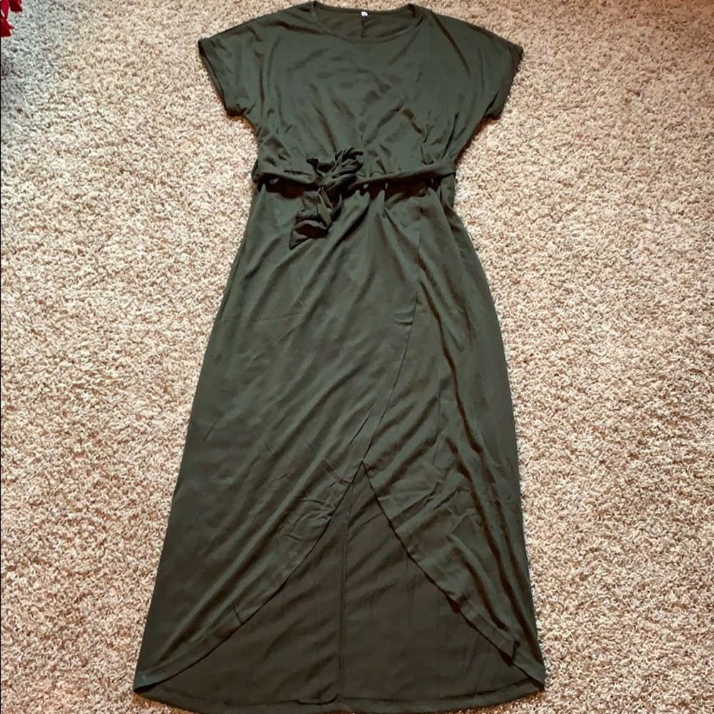 Split Front Maxi Dress